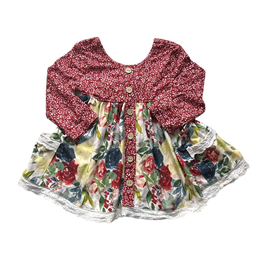 Cheeky Plum Burgundy Floral Tunic